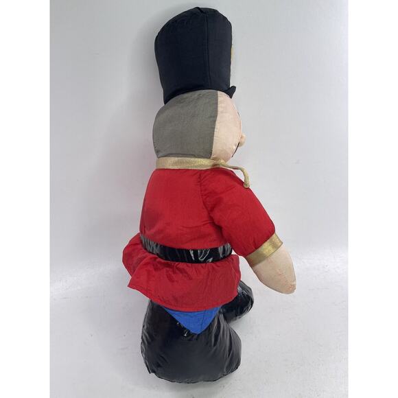Vintage Nutcracker Guard Puffy 16" Plush Nylon Christmas InternationalSilverCo - Picture 4 of 8